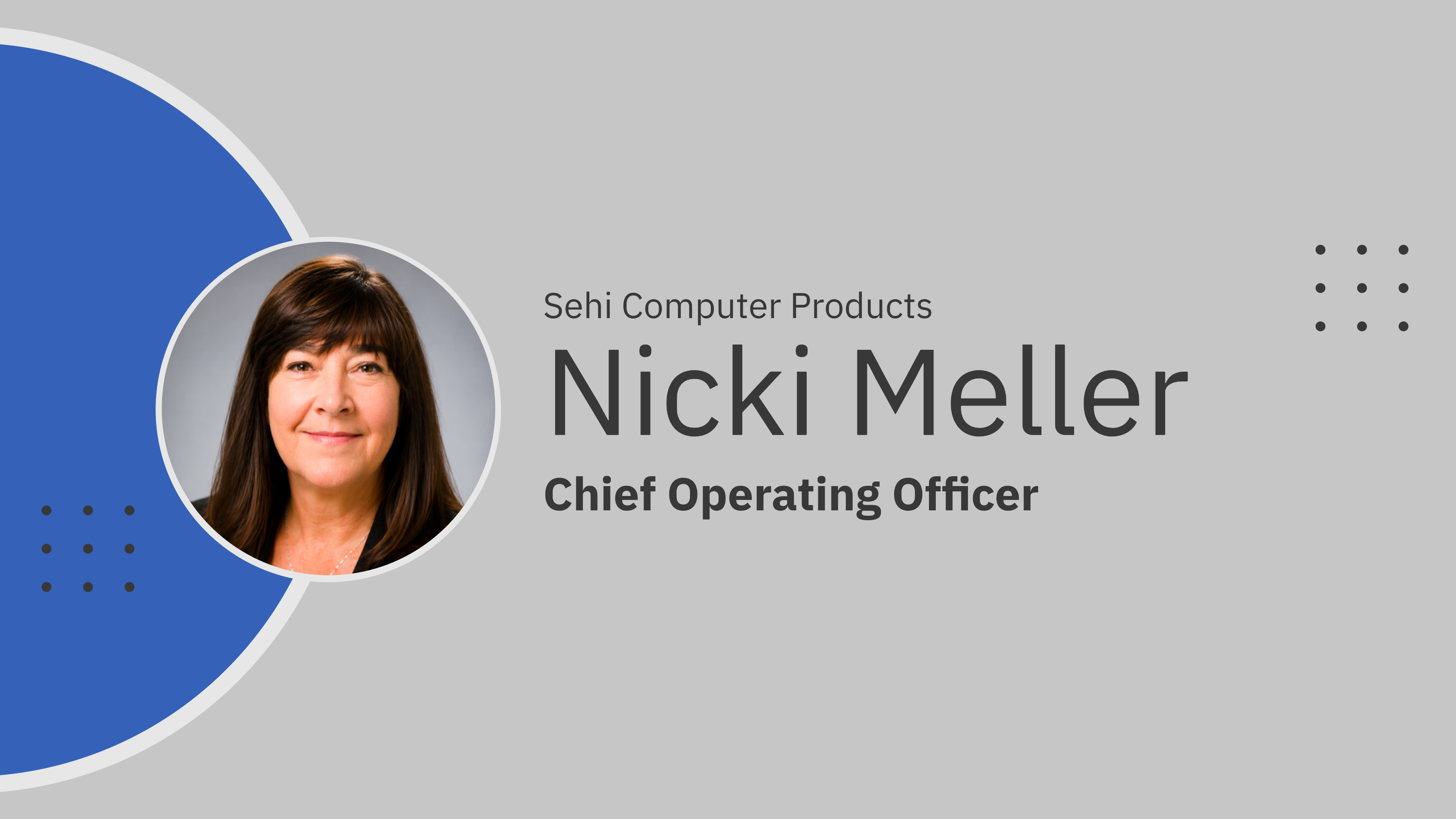 Nicki Meller, Sehi Chief Operating Officer